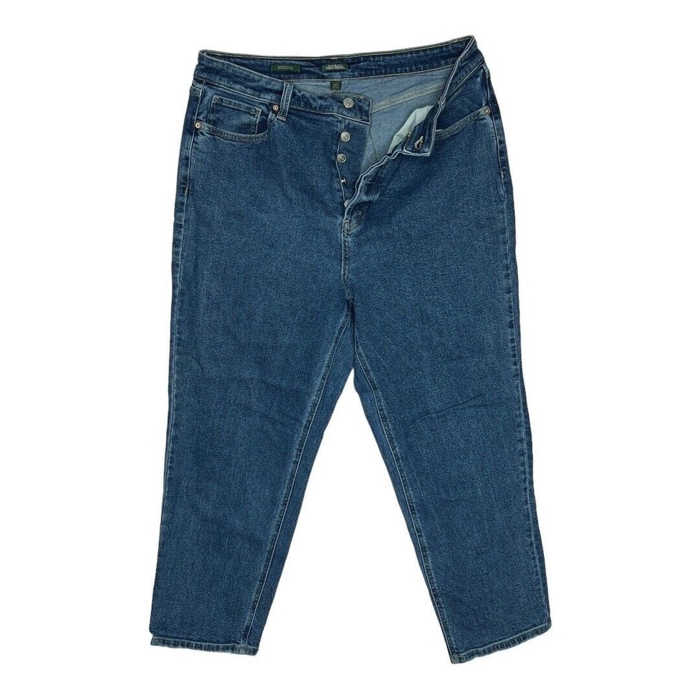 Wild Fable Highest Rise Straight Jeans Blue Medium Wash Denim Button Fly